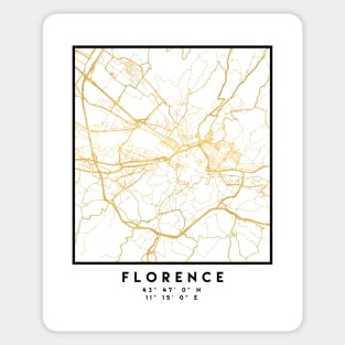FLORENCE ITALY CITY STREET MAP ART Sticker